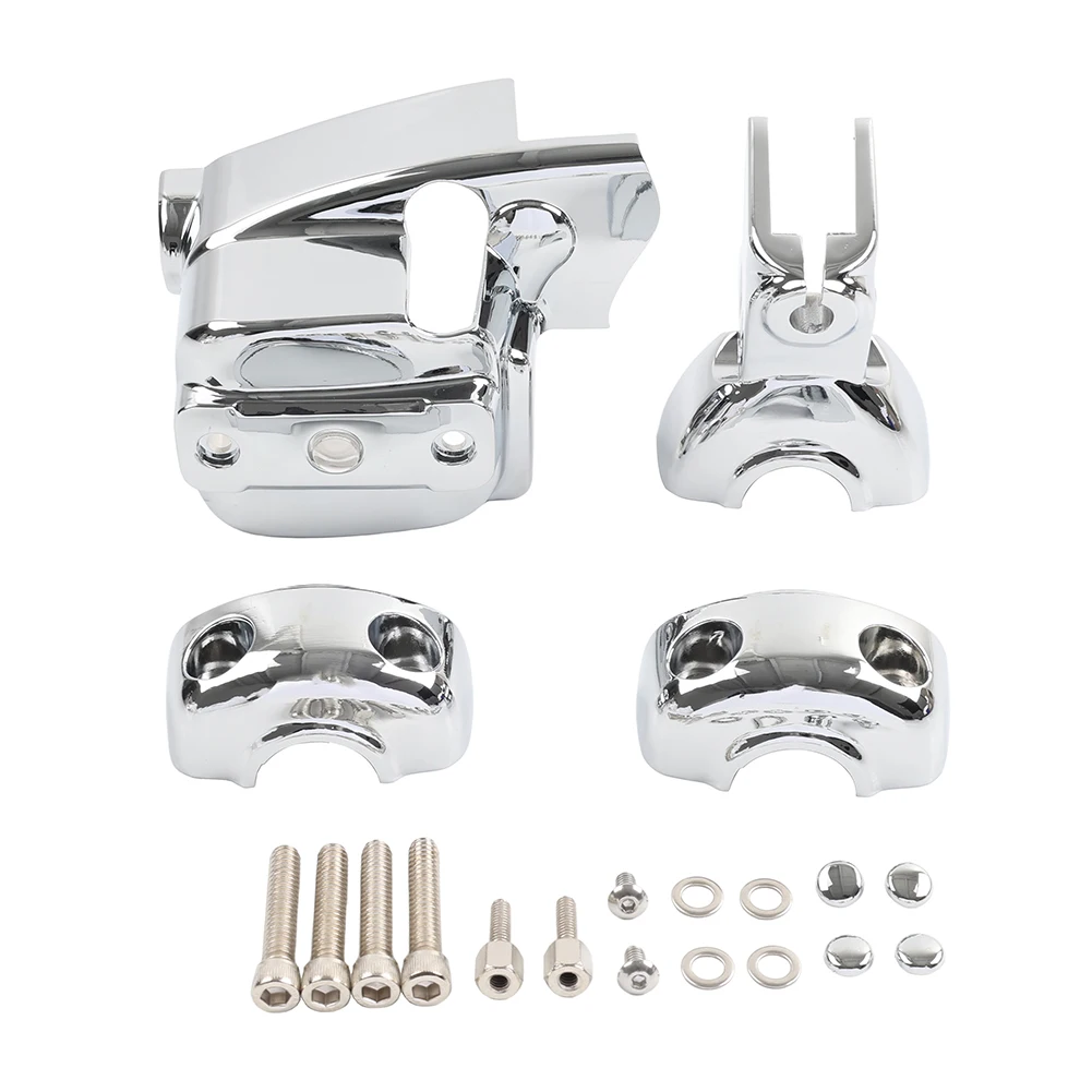 New Motorbike Clutch Control Dress-Up Cover Kits For Harley Street Road Electra Glide Dyna with Dual Disc Front Brakes 1996-2007