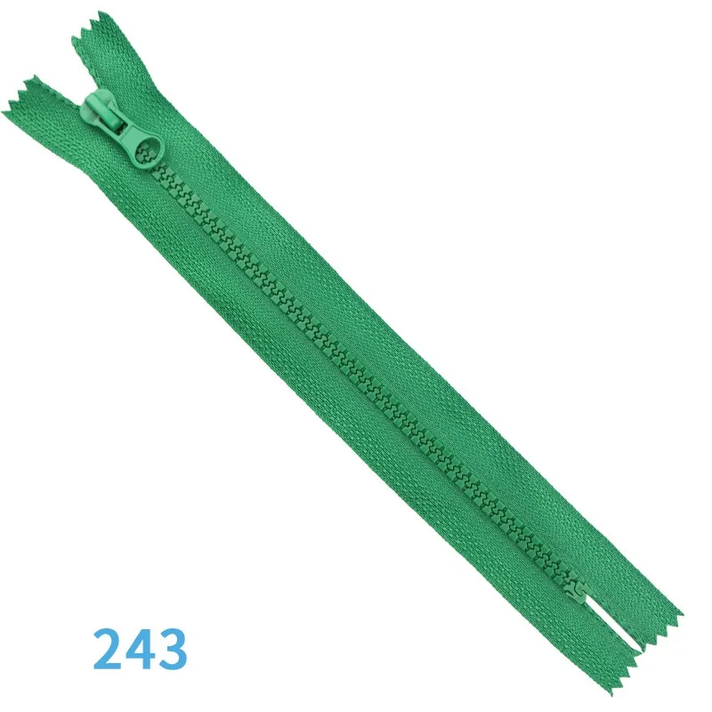 2 Stück 5 # Harz-Einzel-Schieber-Reißverschlüsse mit geschlossenem Ende 15, 20cm, 30, 40cm für Mäntel, Kleidungsstücke, Jeans, Handarbeiten, Nähzubehör, Kleidungsreißverschlüsse – Detail 6