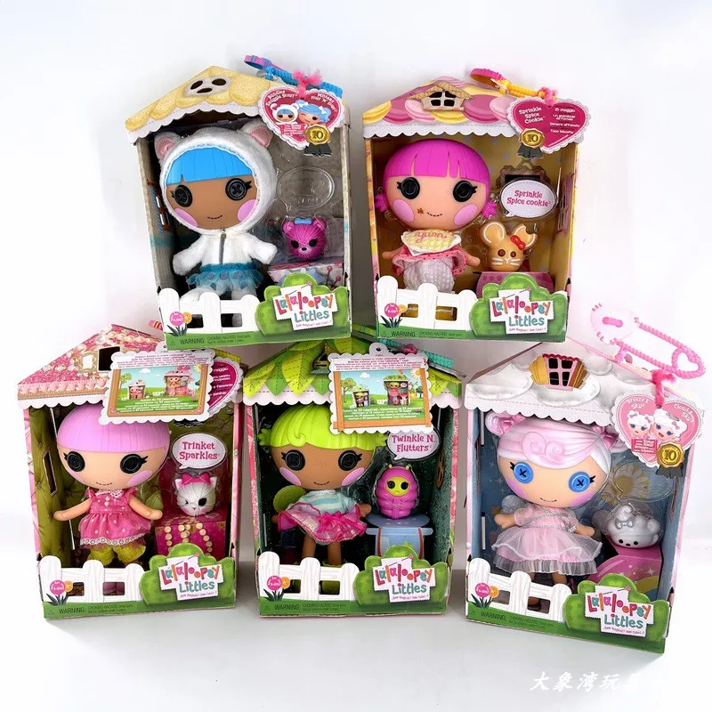 Lalaloopsy Action Figures Cute Angel Girl Pet Trinket Sparkles Model Toys Kawaii Desktop Decoration Collectible Toys Kids Gifts