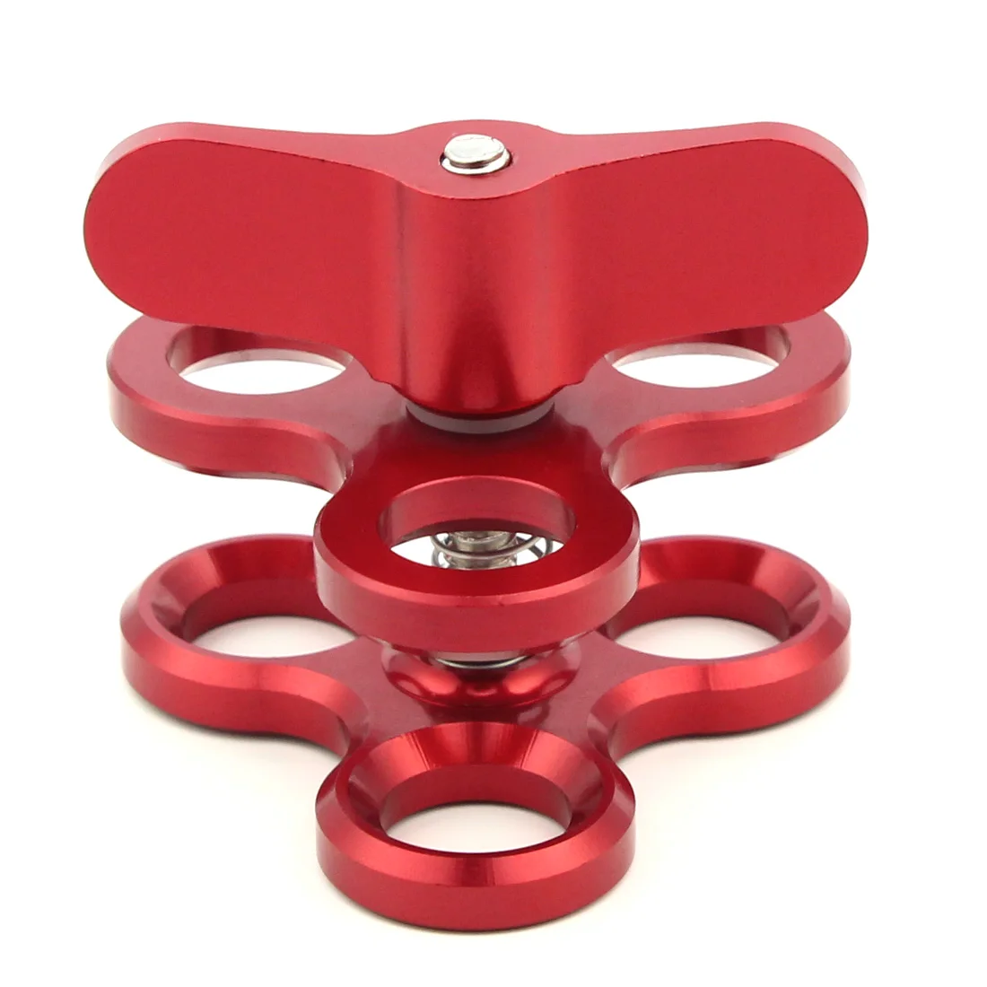 Dreifach-Schmetterlings clip 1 "Kugelkopf-Befestigungs halterung für Gopro 13 Insta360 x4 Tauch schale Ring Licht kugel klemme Stativ kugel adapter – Detail 13