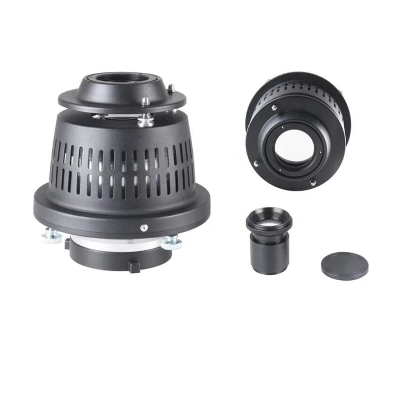 Fotografia cônica estúdio Strobe Flash Light, Snoot Refletor, Filtros de cor, Effect Card