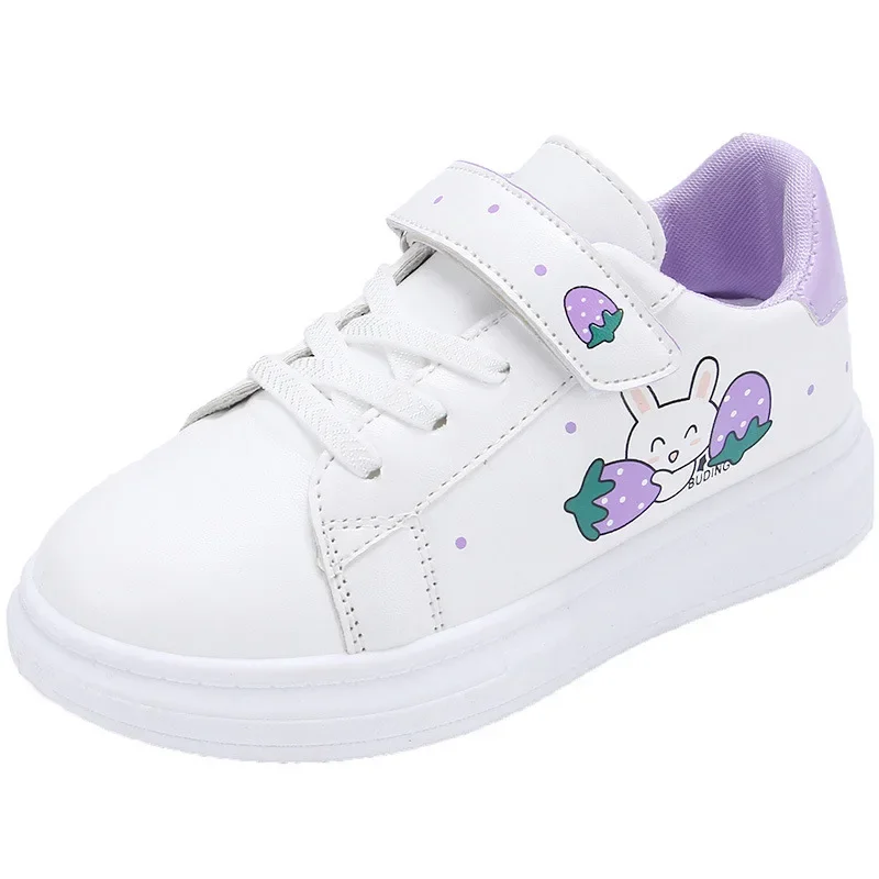 Girls Shoe Children Sports Shoe White Shoes Girls Soft Soled Casual Shoes Boys Board Shoes Casual Sneaker Kids Shoe for Girls