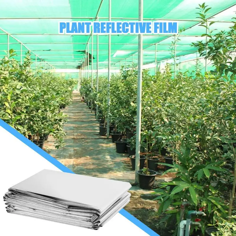 

Reflective Film For Plants Foldable Foil Sheet High Silver Garden Film Sheets Portable Reflective Films 83 X 51Inch For