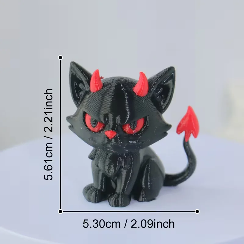 Eine dekorative Statue eines Dämons, ideal als Geschenk für die Dekoration zu Hause oder im Büro sowie für Halloween und Ostern. – Detail 1