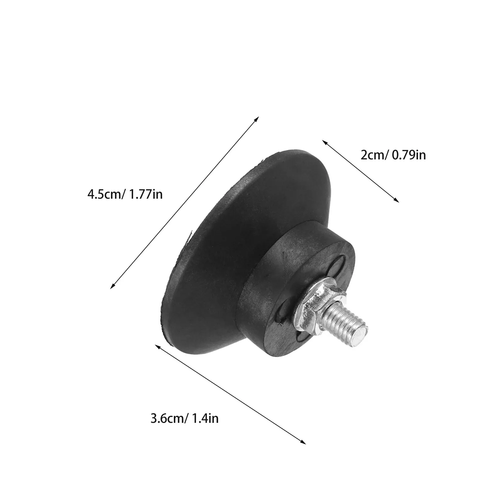 Threaded Rubber Feet Pads 4 Pack Anti Mounts for Washing Machine Compressor Generator Furniture