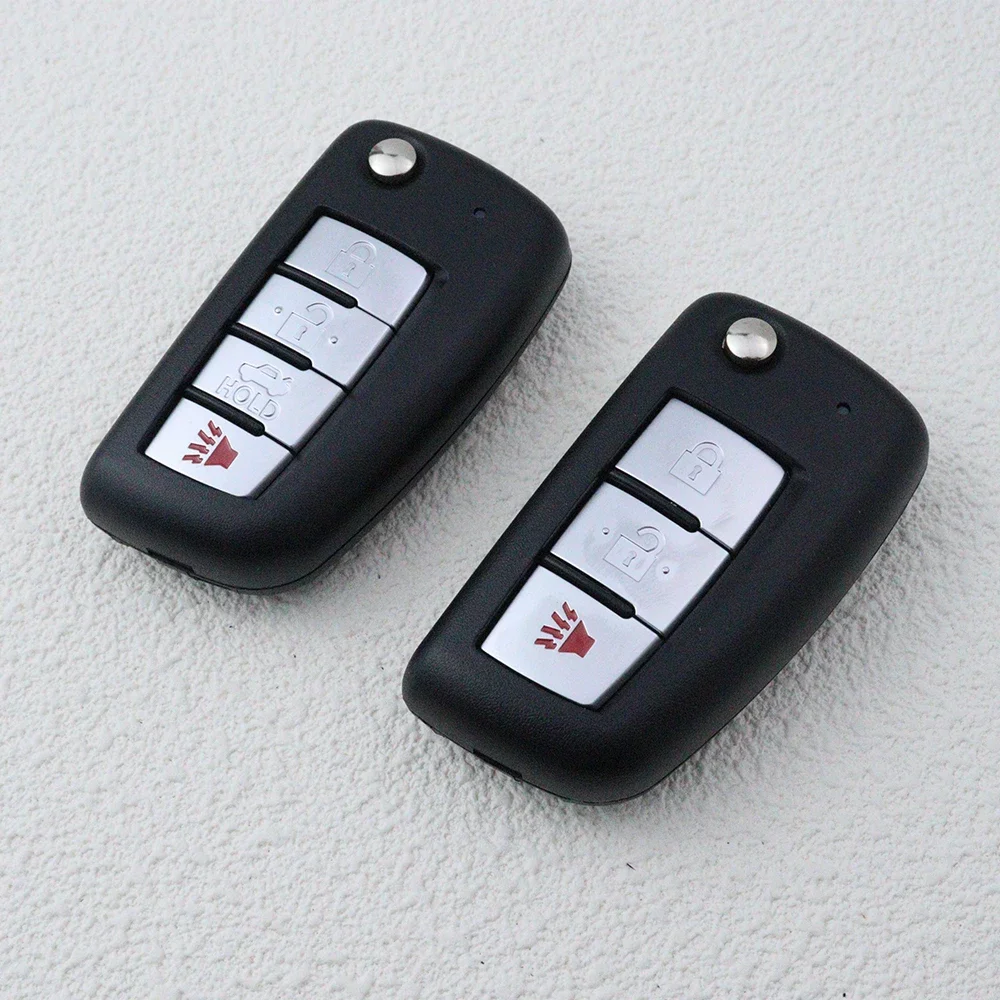 Car Folding Key Housing Fob Case Shell for Nissan X-Trail Qashqai J11 Juke Murano Micra Tiida Maxima Altima Kicks Accessories