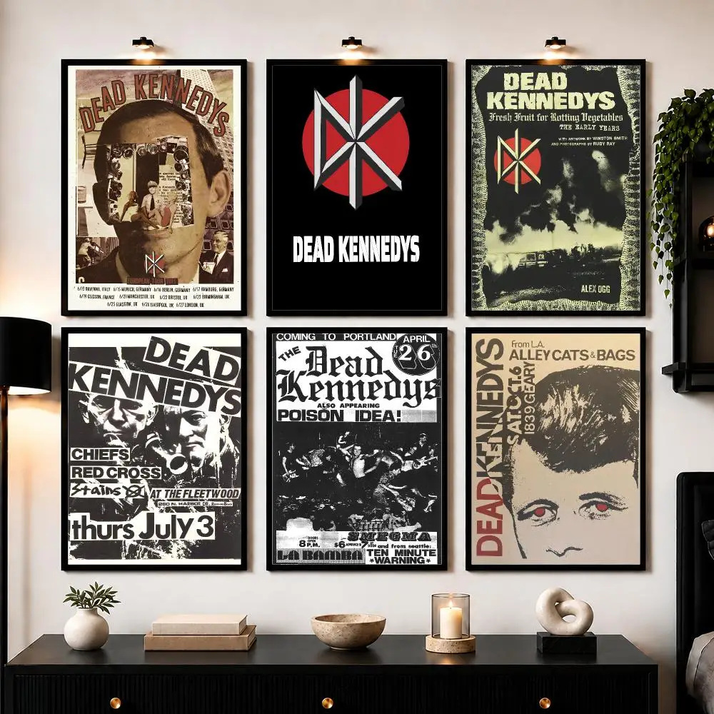 The Dead K-Kennedys Poster Modern Wall Art Sticker For Living Room Bedroom Bar Home Decor Mural Painting Decoration