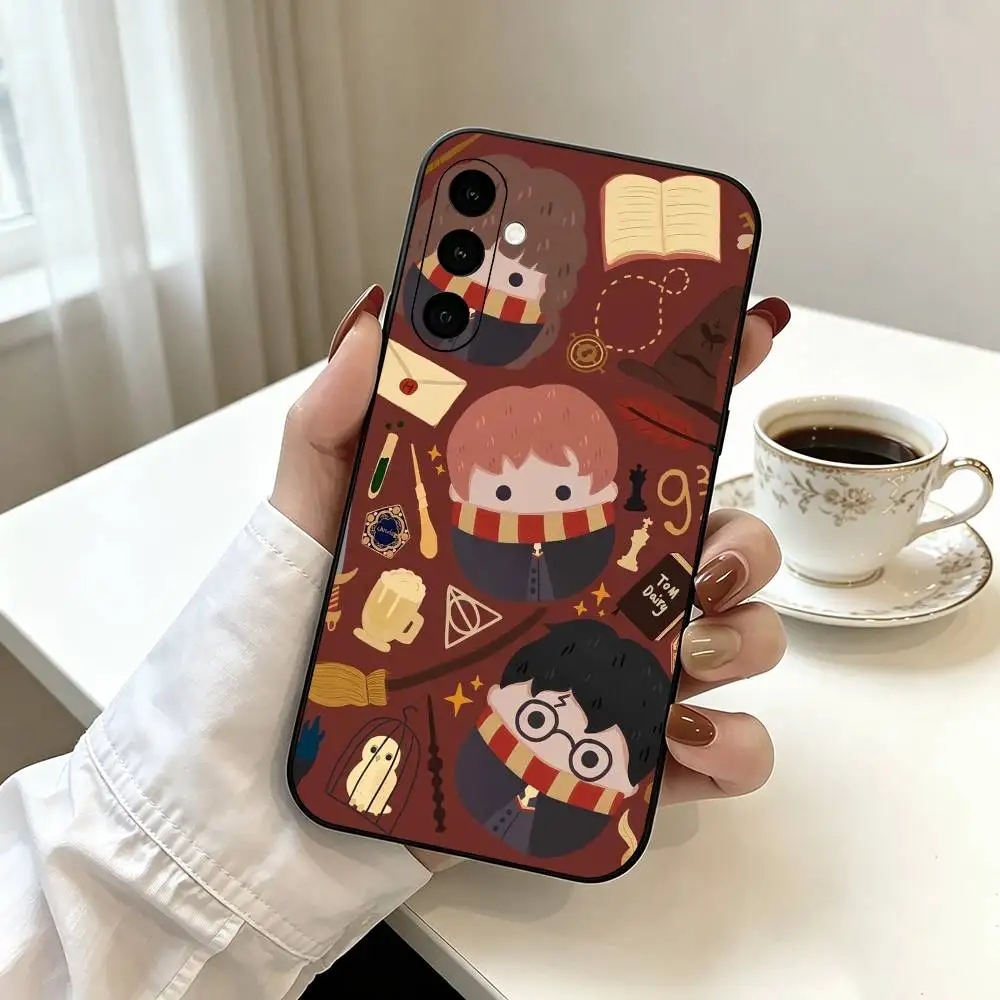 Magic H-Harry-es P-Potters W-Wand  Phone Case Black Silicone Soft For Samsung Galaxy A73,A72,A71,A70,A53,A52,A51 view 5