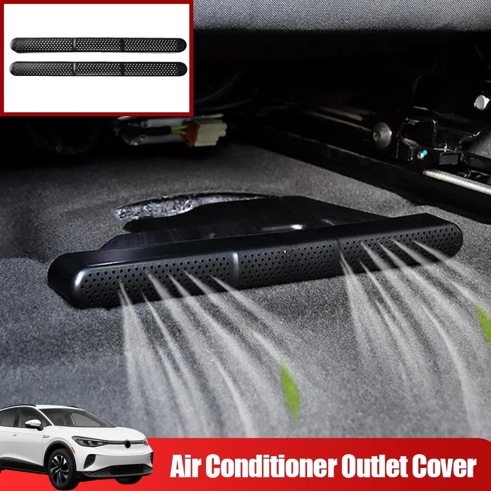 Car Seat Bottom Air Vent Anti-blocking Under Seat Air Outlet Cover Dust Accessories For VW Volkswagen ID.4 ID4 ID6 2021 2022