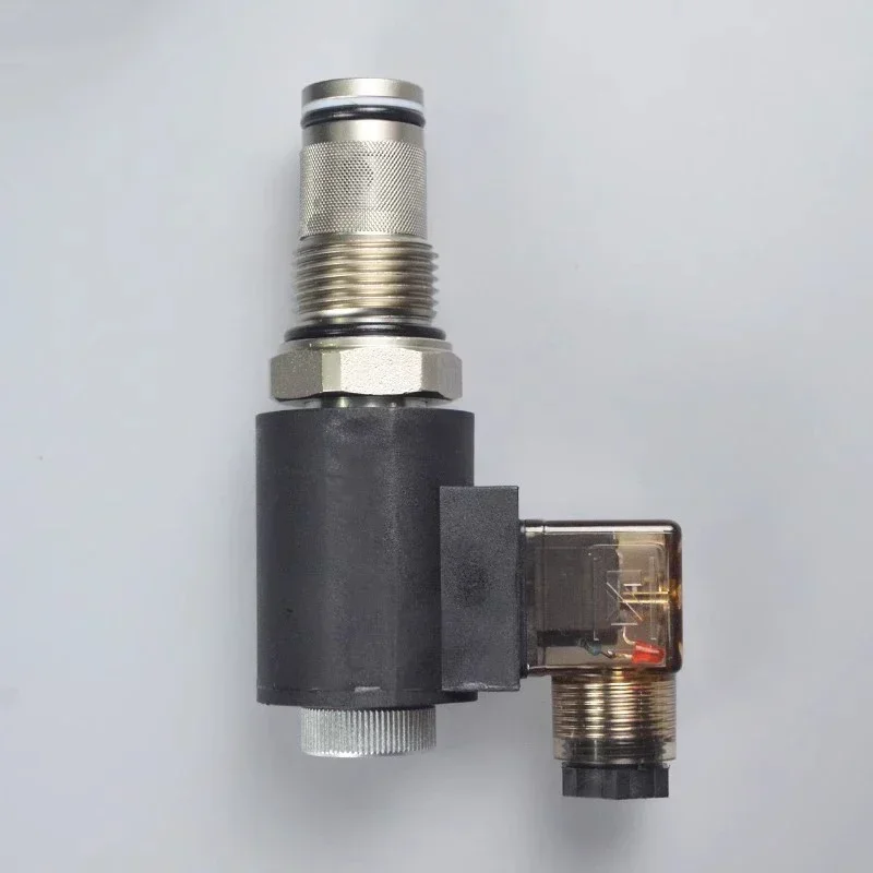 2-position 2-way Normally Open Threaded Cartridge Solenoid Operated Hydraulic Valve DHF12-221 SV12-21 LSV12-2NOP AC220V DC24V