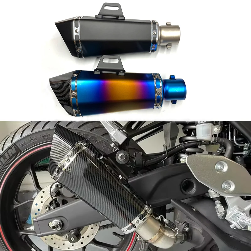 

Stainless Steel racing line motorcycle exhaust muffler with DB Killer for GIXXER155 SF250 ZX25R RSV4 MT09 TMAX XMAX125 NVX AEROX