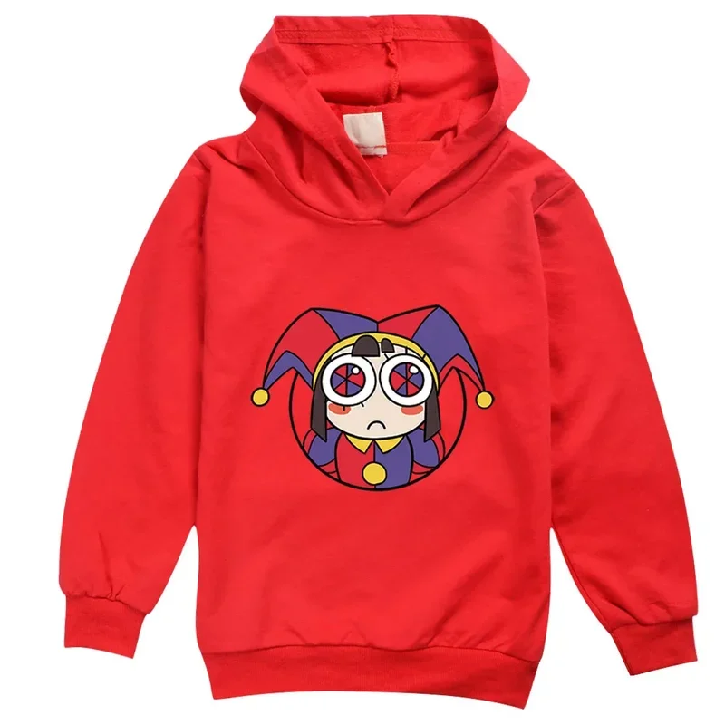 ภาพยนตร์ใหม่ The Amazing Digital Circus เสื้อผ้าเด็ก Jax Pomni Hoodie เด็กทารกการ์ตูนเสื้อเด็กวัยรุ่นเสื้อแขนยาว