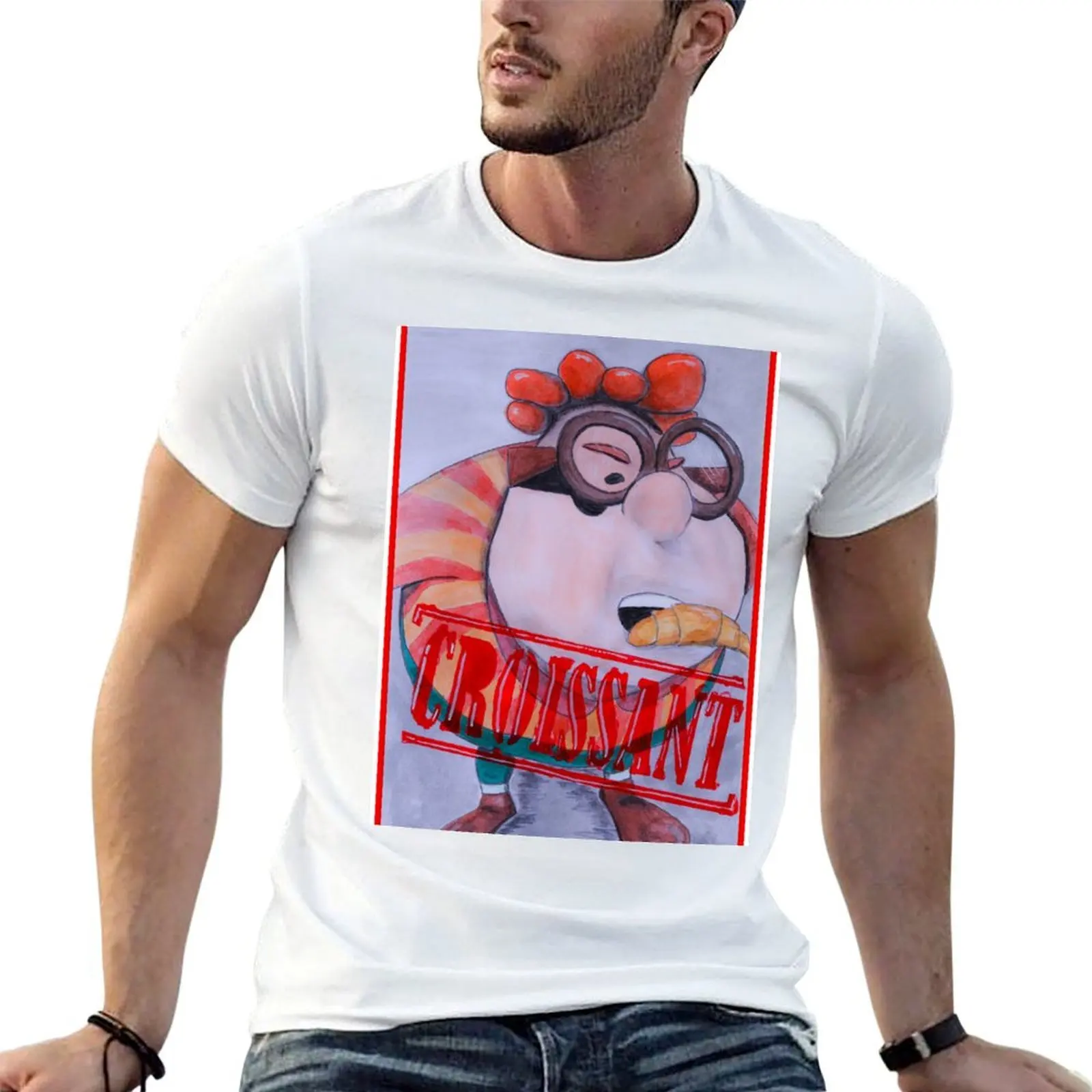 

Carl Wheezer Croissant T-Shirt anime t shirts oversize t shirts for man cotton soft T-Shirt