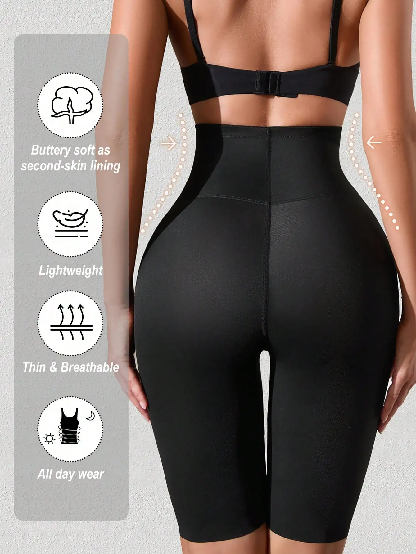 2026 Plus Size Summer Thin Tight Pants High Waist Breathable Hip Lifting Pants Body Shaping Underwear Panties SWX107