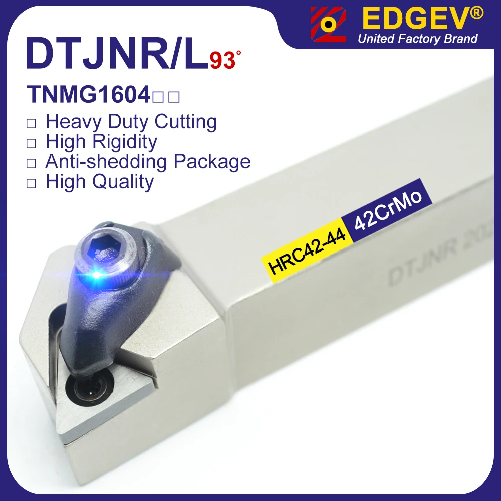 

DTJNR1616 DTJNR2020K16 DTJNR2525 External Turning Tool Bar,DTJNR 2525M16 DTJNL Lathe Tools Holder,TNMG Tool Holder Support CNC