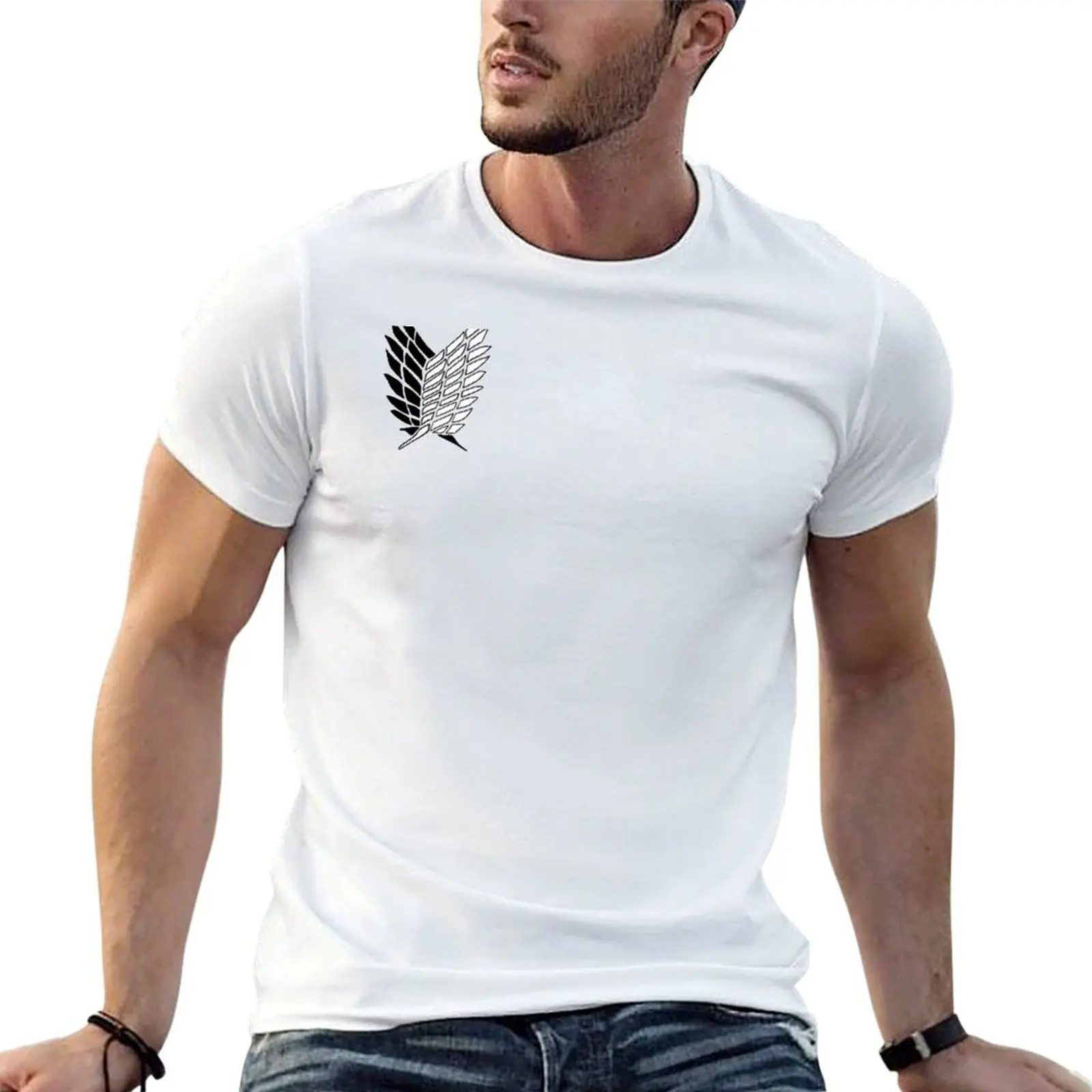 Strongest humanity soldier T-Shirt summer 2026 vintage anime shirt Men's t shirts