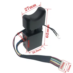 42V 36V 20MA 2106/6802/169 electric wrench drill bit switch adjustable drill bit trigger switch with LED Forward Reverse Switch