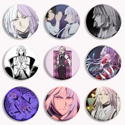 Japan Anime Bungou Stray Dogs Sigma Button Pin Creative Fan Art Meme Brooch Badge Bag Decor Accessories Fans Collect Party Gifts