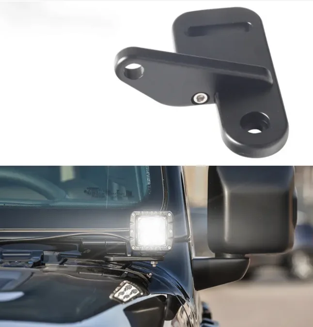 

1 Pair Front Windshield Light Mounting bracket for for Jeep Wrangler JL 2018-2023 LANTSUN JL1109