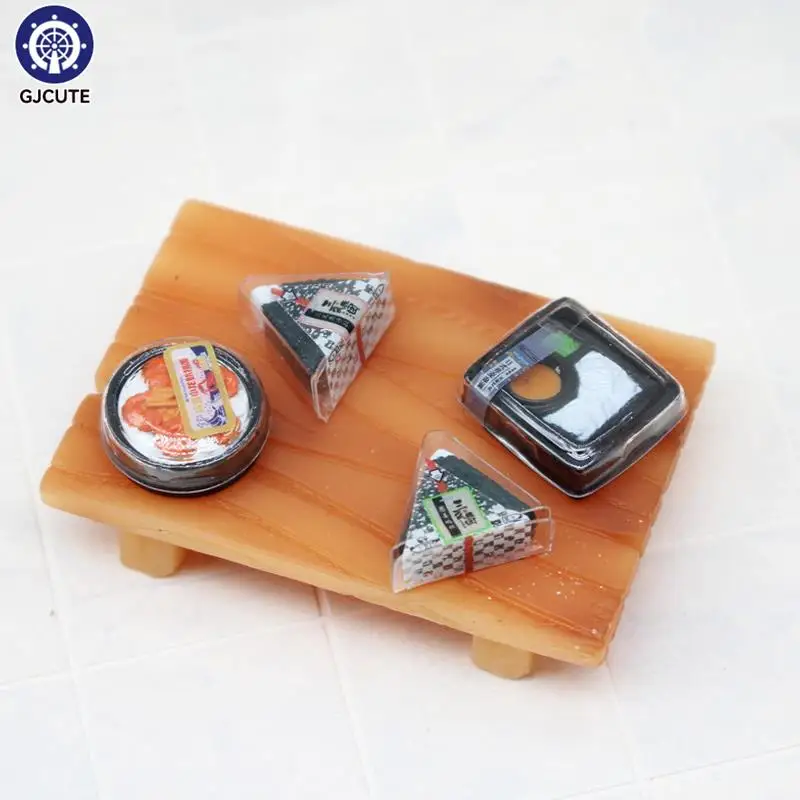 

2Pcs Dollhouse Sushi Bento Model Simulation Miniature Janpanese Rice Roll Food Dolls House Accessories Kids Pretend Play Toys