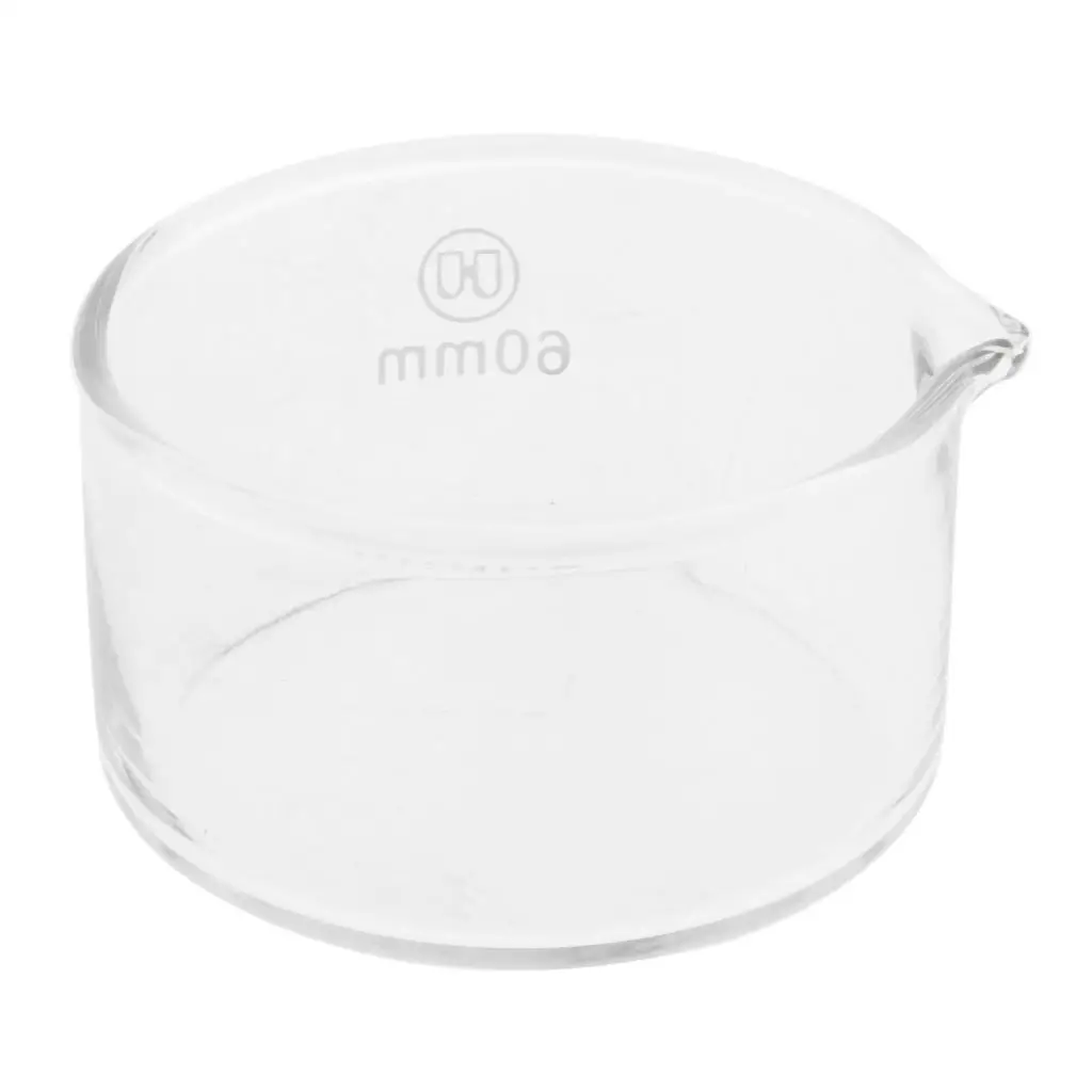 Borosilicate Glass Cell Culture Dish Deep Reusable Crystallizing Bowl Laboratory Sample Plate for Science and Baking