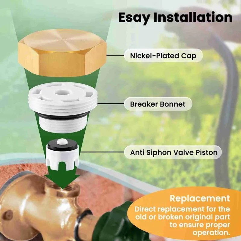 

【ЭЛЕКТРОННЫЕ АКСЕССУАРЫ】Комплект для ремонта наружного крана, 2 комплекта, набор для устранения обратного всасывания, комплект для ремонта вакуумного клапана для клапана Legend LEG-1