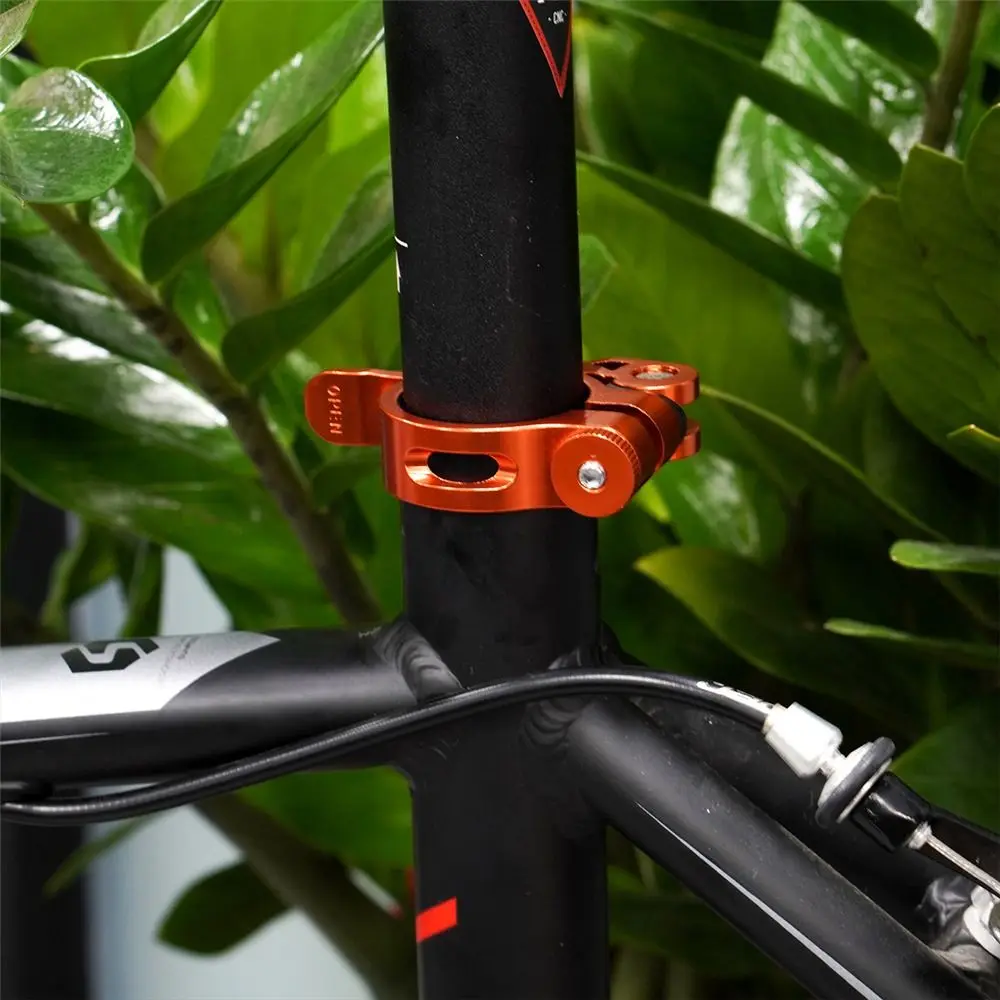 Fahrradteile 31,8mm/34,9mm Fixed-Gear Aluminium-Legierung Sattelstützenklemme Schnellspanner Aluminium-Sattelrohr Fahrrad-Sattelklemme – Detail 3