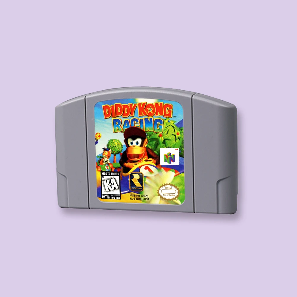 

for Diddy Kong Racing 64bit game card for USA NTSC version N64 video game console English language
