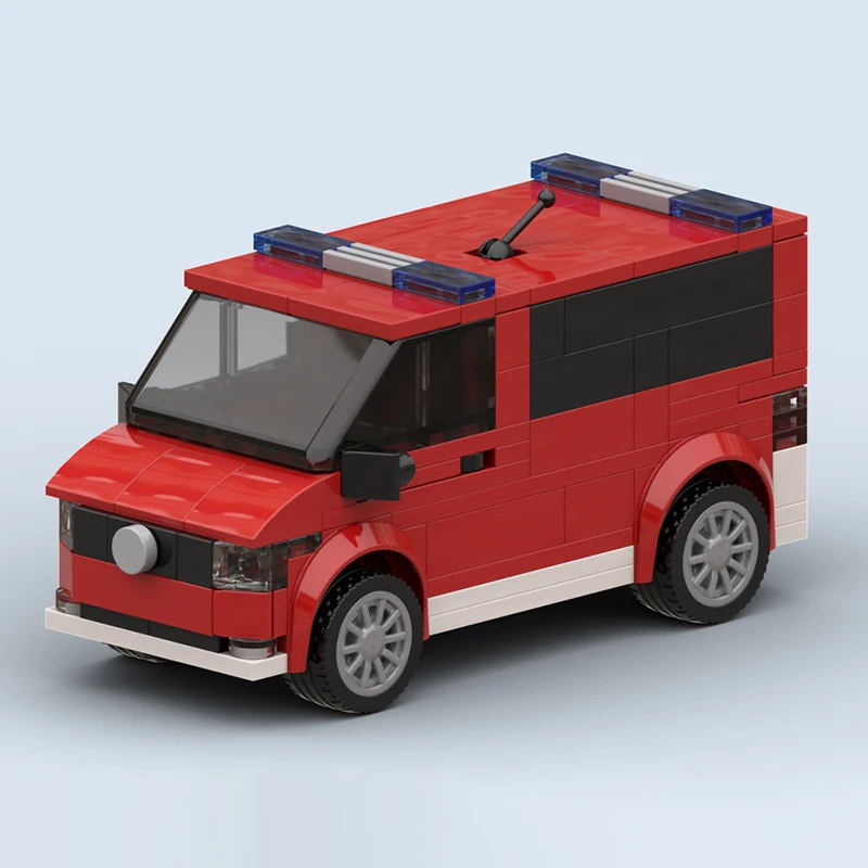 Moc Building Blocks German Emergency Doctor Van Technology Modular Bricks Model  Gifts Christmas Toys DIY Sets Assembly！