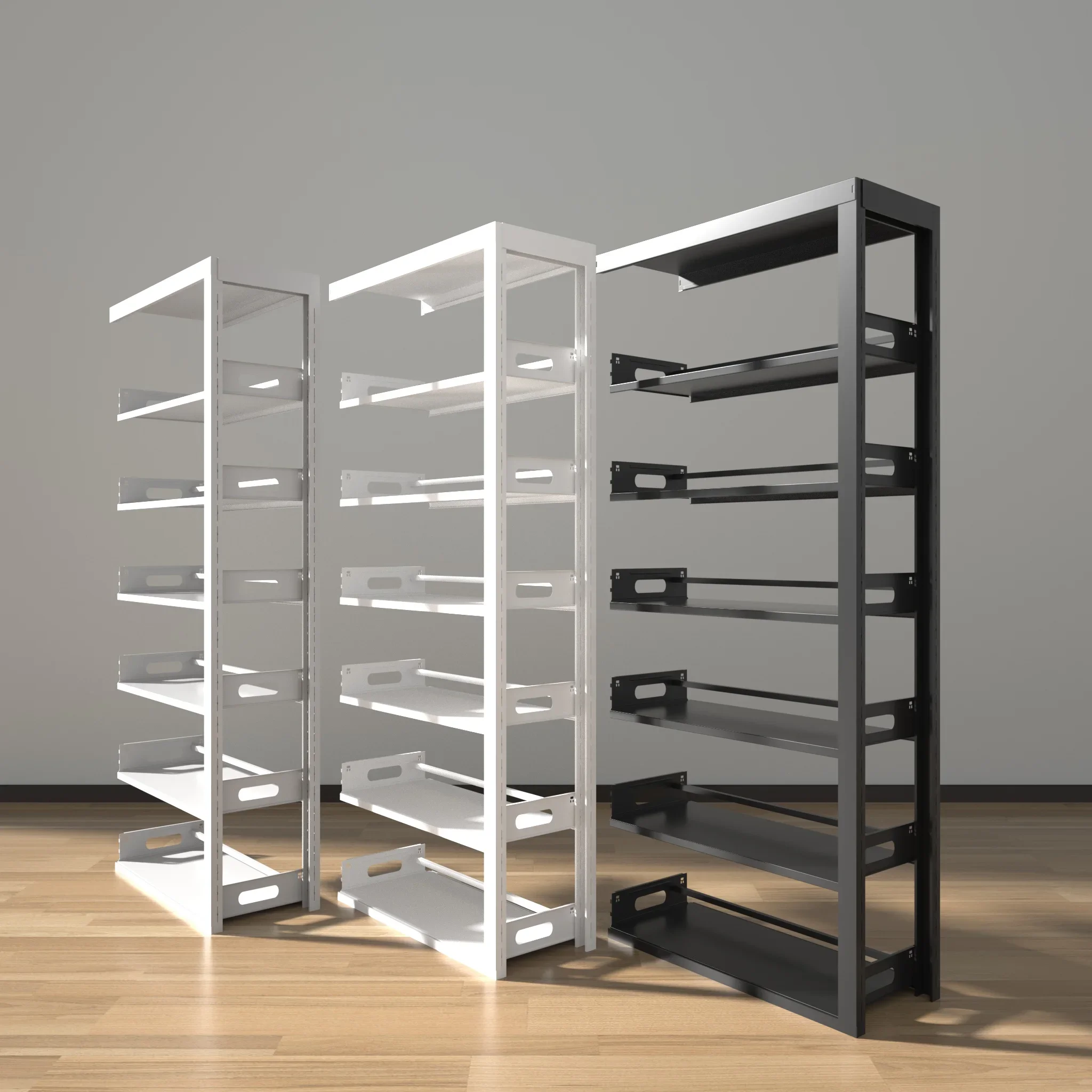 2026 Special Design Cheap School Office Furniture Metal Library Public Newspaper Rack Magazine Shelf Book Store Shelves
