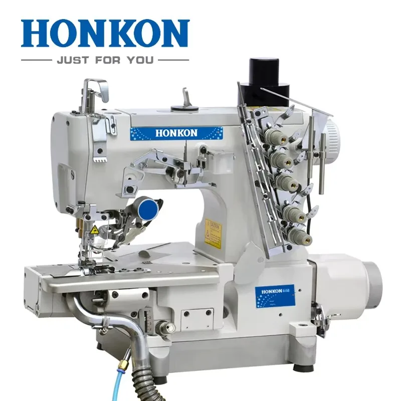 HK-600-35BB-AT Drirect Drive Left-side Cutter Auto Trimmer Small Flat Bed Interlock Sewing Machine