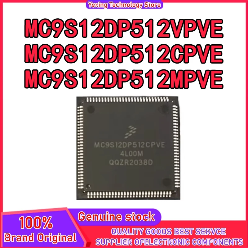 

MC9S12DP512VPVE MC9S12DP512CPVE MC9S12DP512MPVE QFP112 Микросхема 100% новый оригинал на складе