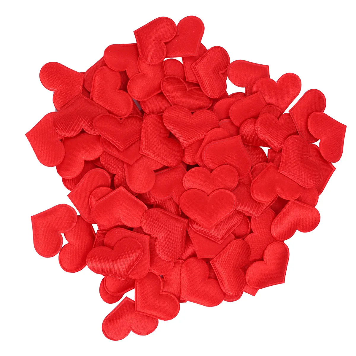 

100Pcs Fake Heart Petals Made of Fine Sponge and Cloth Ideal for Prom Wedding Reception Decor Reusable Throwing Flowers Table