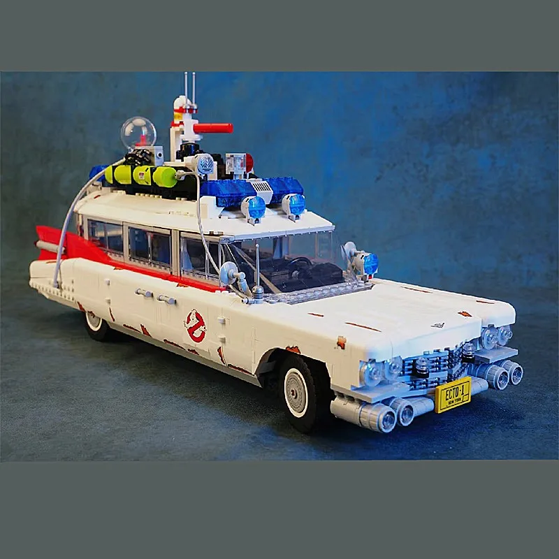 Compatible 10274 Ghostbusters Ecto-1 Building Blocks Car Model Bricks For Kids Adults Toys Halloween Christmas Gifts