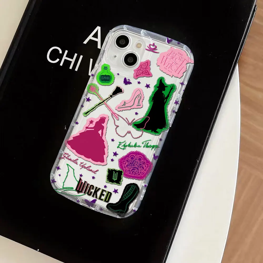 W-Wicked Part One Movie G-Glinda Phone Case for Samsung Galaxy S25 S24 S23 S22 S21 S20 Note20 Ultra Plus 4G 5G Clear Back Cover - náhled 5
