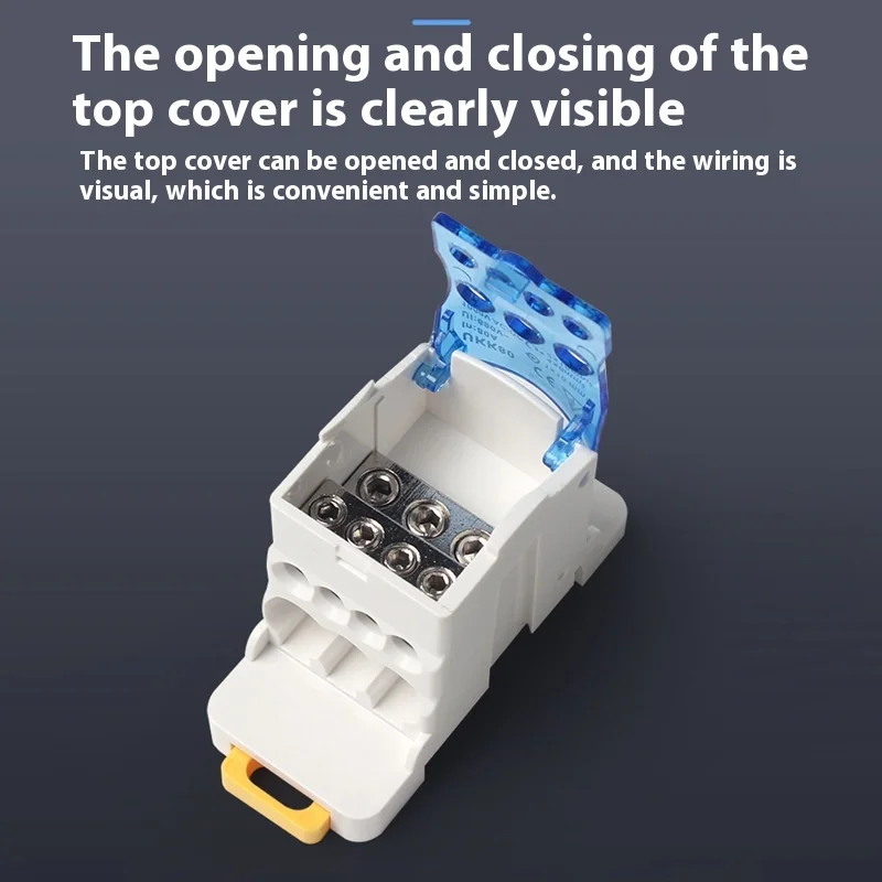 DIN Rail Termianl Block UKK-80/160/250/400/500A Positions Screws Terminal Struo Blocks For Distribution Boxes 690V