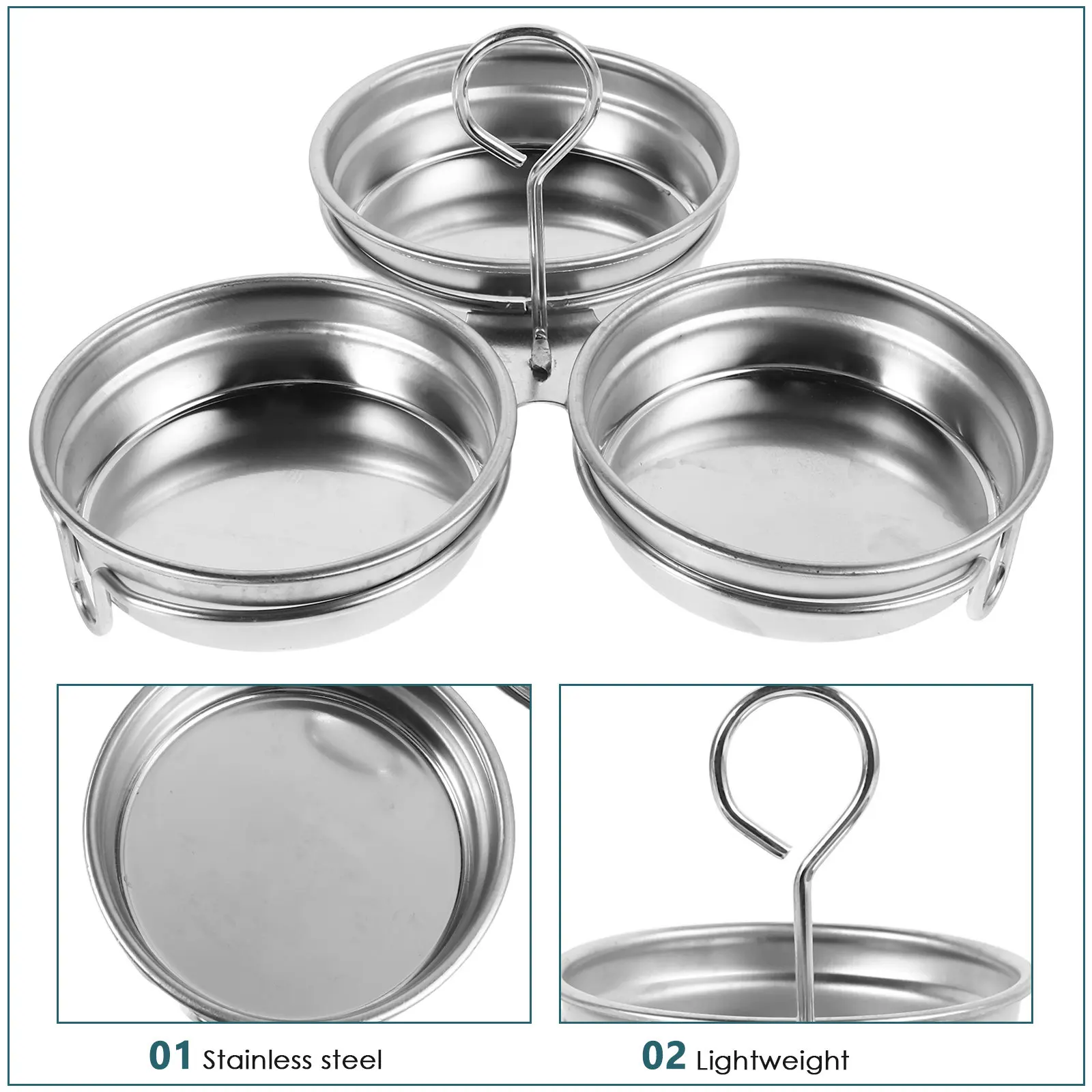 Stainless Steel Egg Boiling Mold Nonstick Poacher Tray Kitchen Essential Steamed Multi-Functional Poached Pan Poached Egg Pan