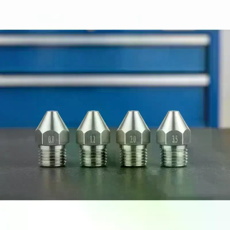 High Pressure Cleaning Cutting Nozzle 1/4 Inch Tip Cone Linear Column Flow for Garden Path Weed Cleaning