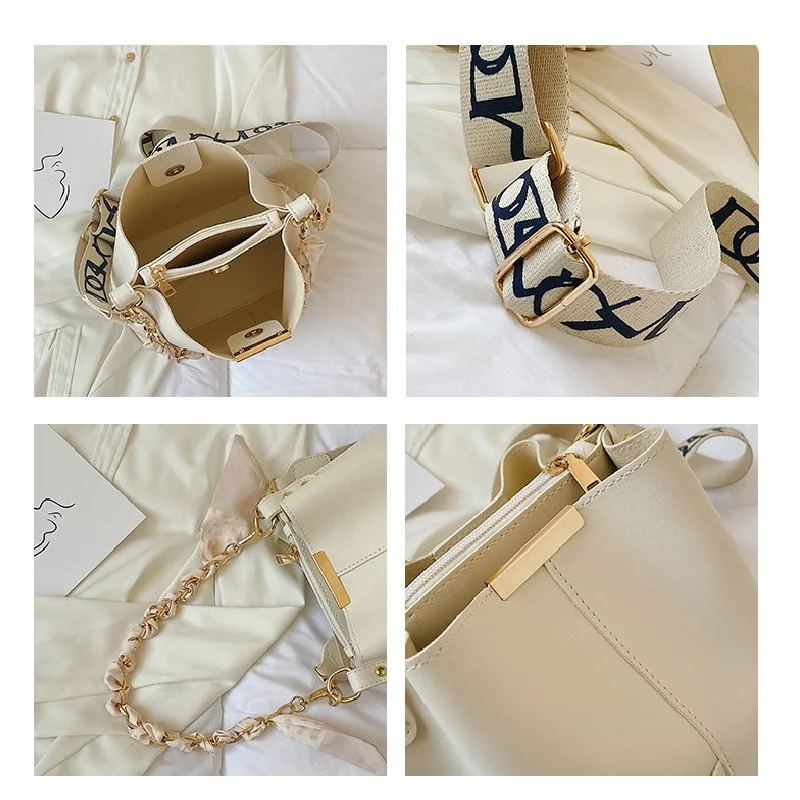 

Stylish Ladies Leather Handbag With Crossbody Strap Classic Elegant Design Famous Designer Luxury Brand
