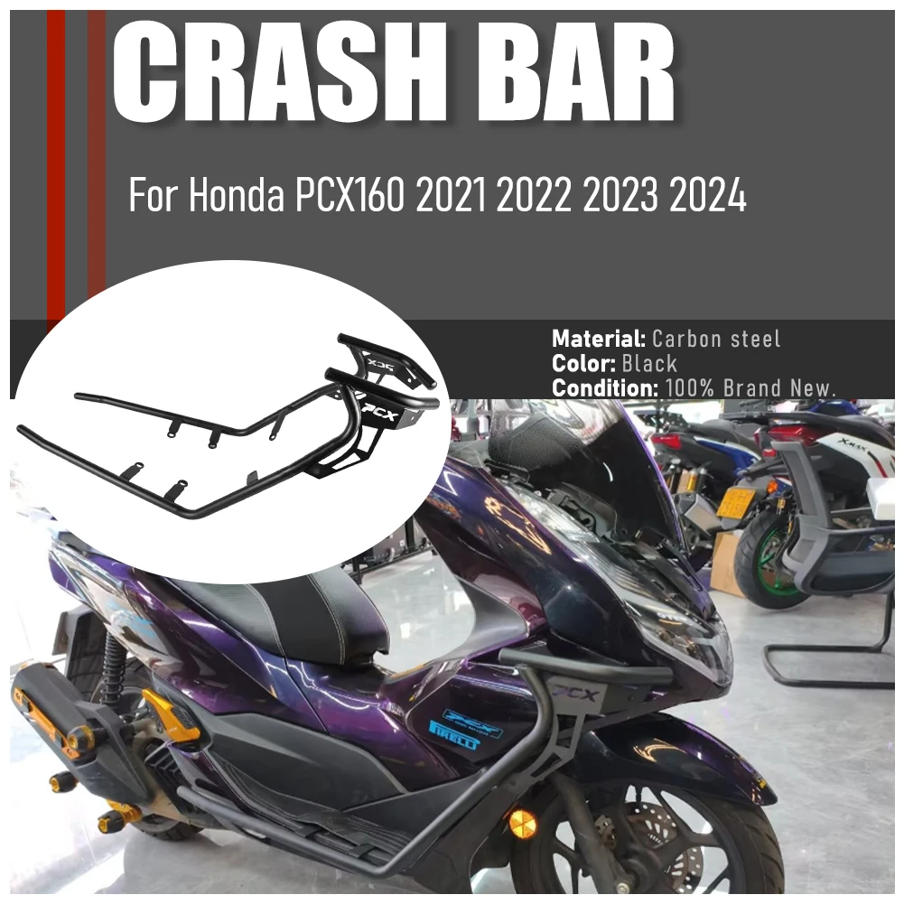 

For Honda PCX160 2021 2022 2023 2024 Motorcycle Protection Bumper Front Metal Anti-Crash Bar Modified Accessories PCX 160