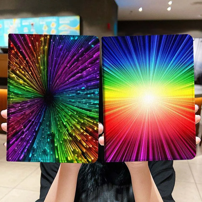 

Colorful Light Burst Effect Tablet Case For Lenovo Xiaoxin Legion Pad Tab Pro GT Y700 Gen4 2 11 P11 M10 K10 3rd Plus Gen Gift