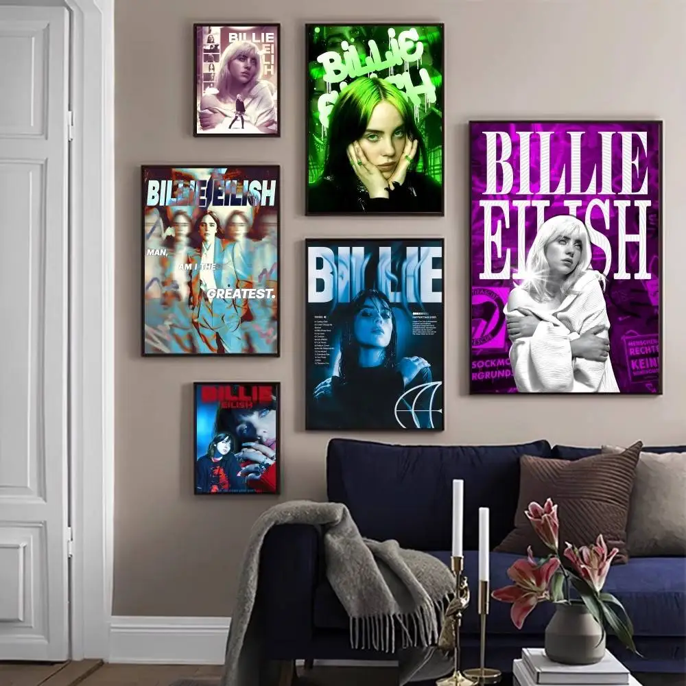 Hit Me Hard And Soft B-Billie klassische Vintage-Poster, Whitepaper-Drucke, Poster, Kunstwerke, Kawaii-Raumdekoration