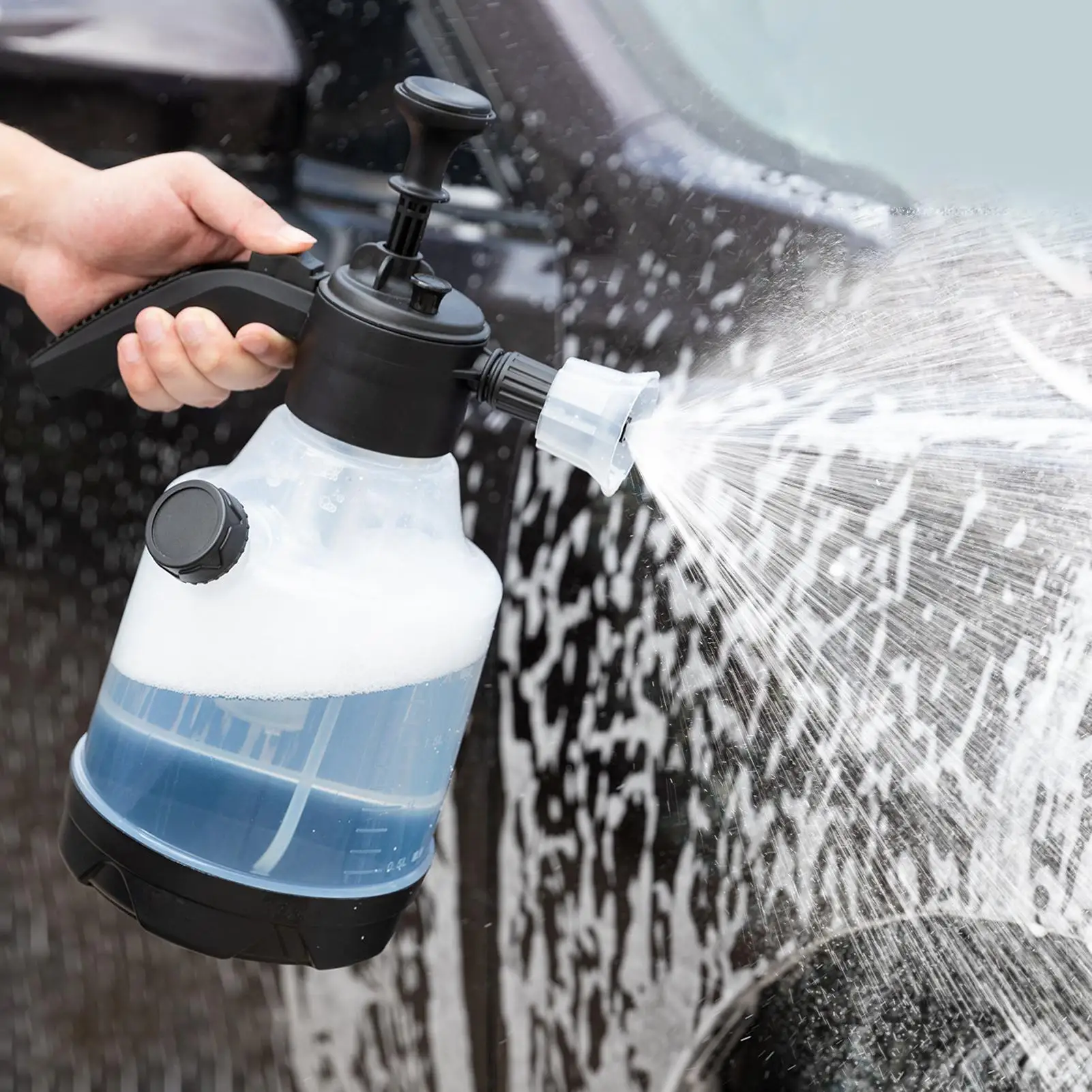 Pump Spray Bottle 3L Hand Pump Pressure Sprayer Spray Bottles For Cleaning For Car Detailing Outdoor Watering Flower Care