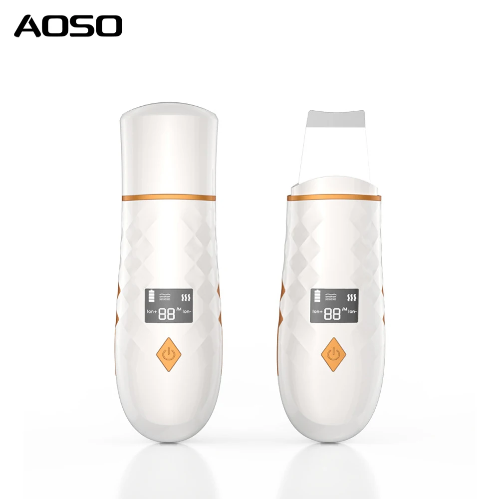 LCD 초음파 피부 스파출라 - 모공 클리너 및 블랙헤드 제거기 얼굴 스킨케어 기기