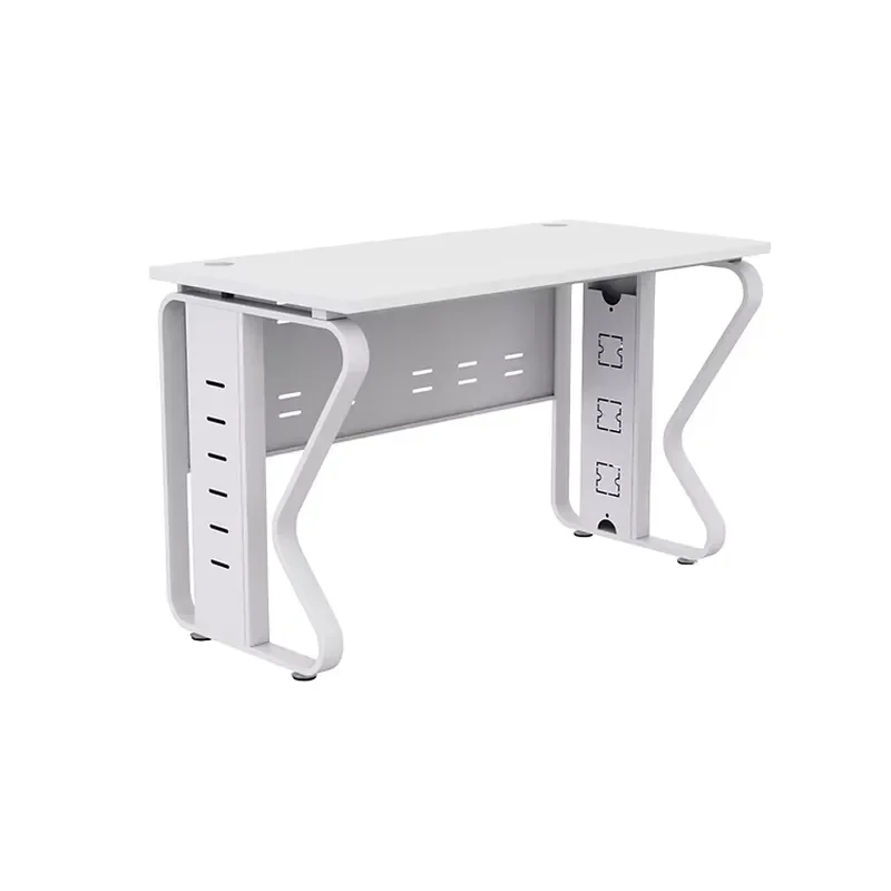 Factory Low Price Modern Metal Modular Wood Corner Computer Desk with Standing Design for Single Person Office Workstation