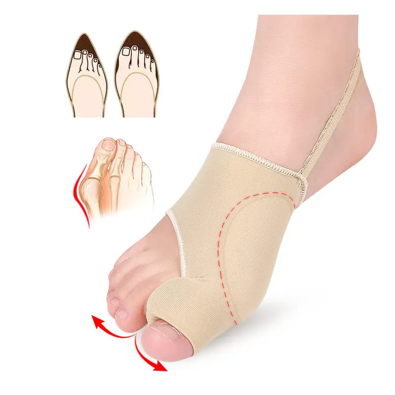 

1 Pair Thumb Valgus Corrector Toe Valgus Big Foot Bone Correction Belt Toe Splitter Daily Use Toe Separate Protective Cover