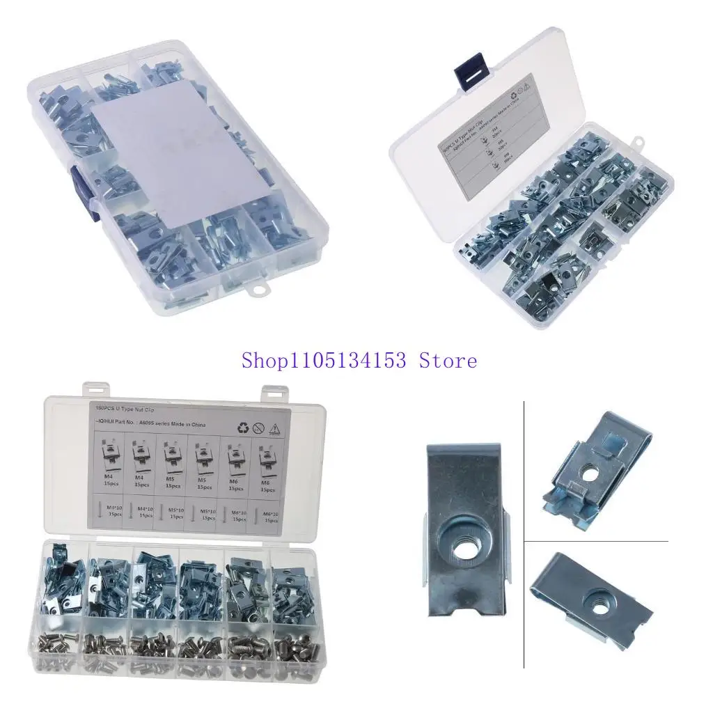 

hg89 Car Motorcycle Spire Clips U Speed Fasteners Assorted Boxed