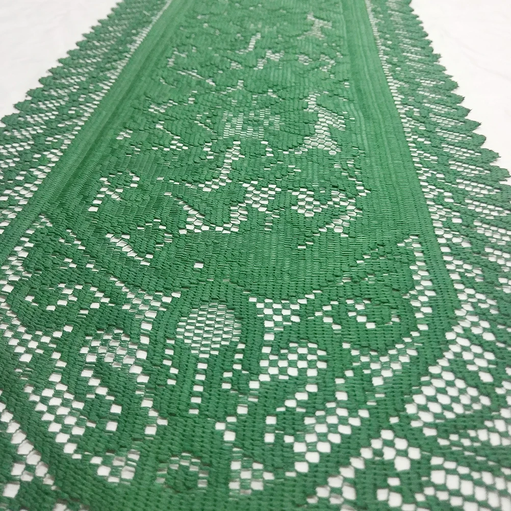 

Tablecloths St Patricks Day Tablerunner Hollow Out Festival Linen Holiday Decor
