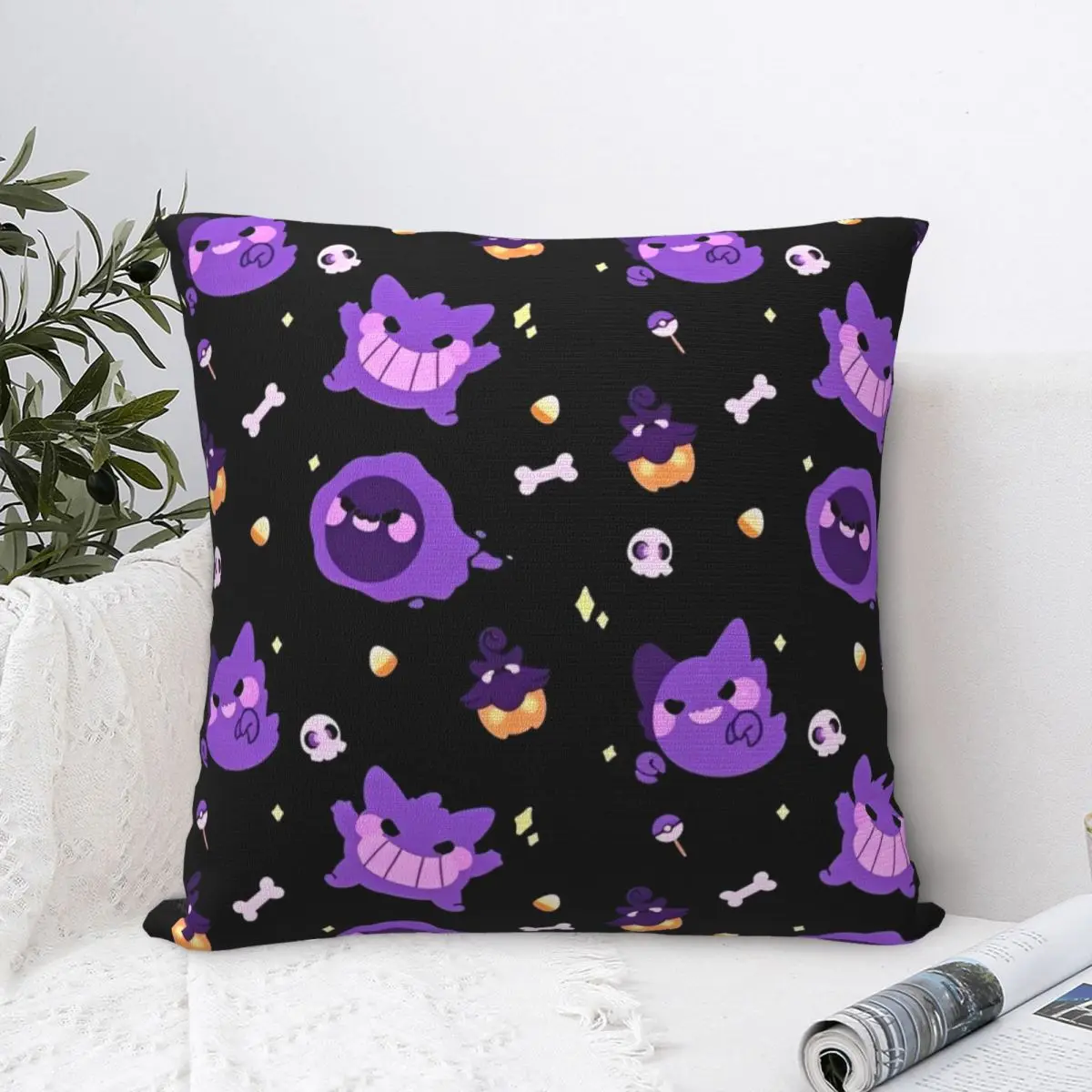 Japanese Anime Pokemon Pillow Cover Soft Pillow Case Cushion Cover Cute Funny Custom Pillowcases For Sofa Home Decorative