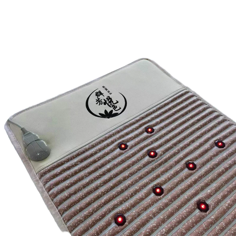 

Asia countries popular jade tourmaline stone mat pemf therapy jade heating massage mattress